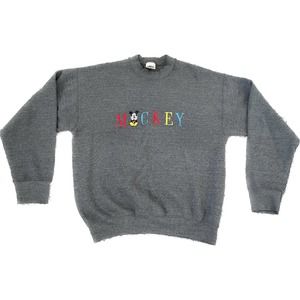Vintage 90’s Mickey & Co Disney USA Crewneck Sweater Large Colorful Embroidered